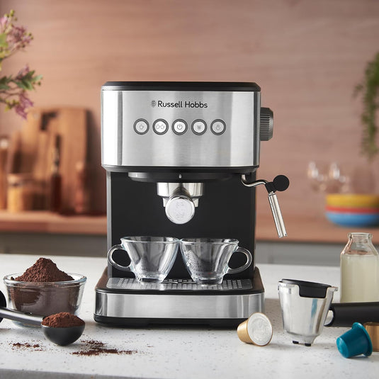 Russell Hobbs Heaton Espresso Machine Heaton | Pods or Ground Coffee | 28700
