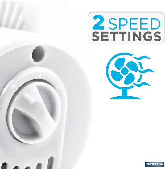 Status 6" Desk Fan White | S6DESKFANW