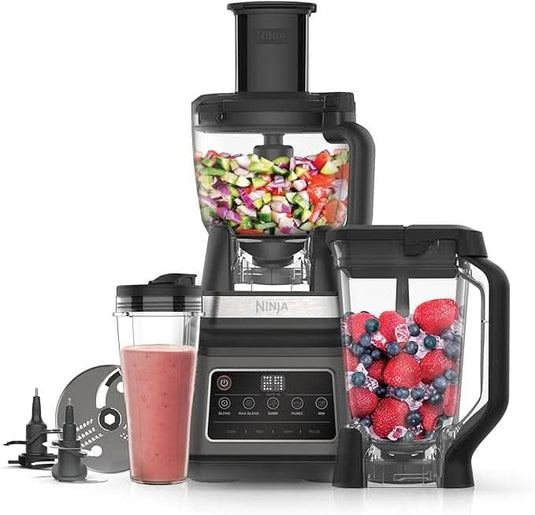 ninja 3 in 1 food processor control panel view