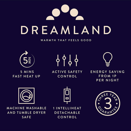 Dreamland Cosy Dreamer Superior Cotton Single Blanket  | 16994C