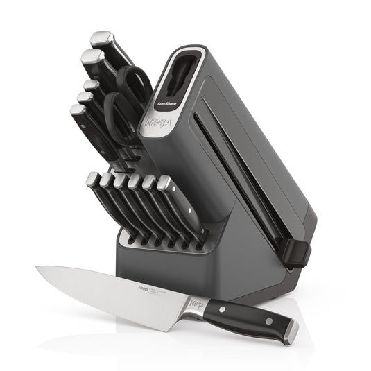 Ninja Foodi StaySharp Knife Block – Deluxe 14-Piece Set | K32014EUUK