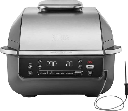 Ninja 5-in-1 Grill &Air Fryer | 5.7L | Black & Silver | EG351UK