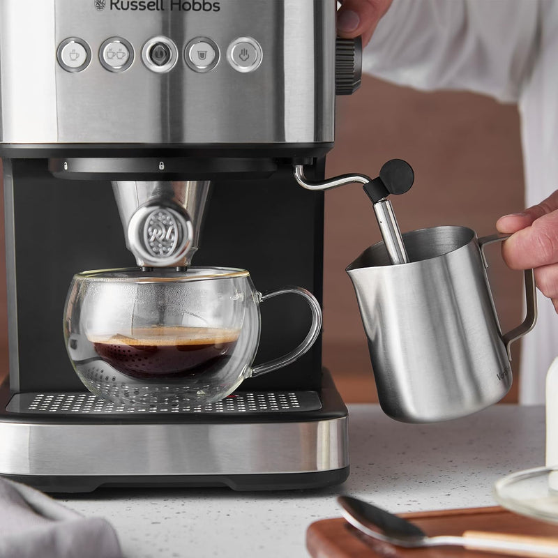 Załaduj obraz do przeglądarki galerii, Russell Hobbs Heaton Espresso Machine Heaton | Pods or Ground Coffee | 28700
