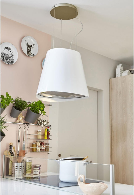 Elica 50cm Juno Suspended Hood White | JUNOWHF50