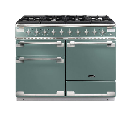 Rangemaster Elise 110 | Dual Fuel |Mineral Green | Brushed Nickel Trim | ELS110DFFMG/
