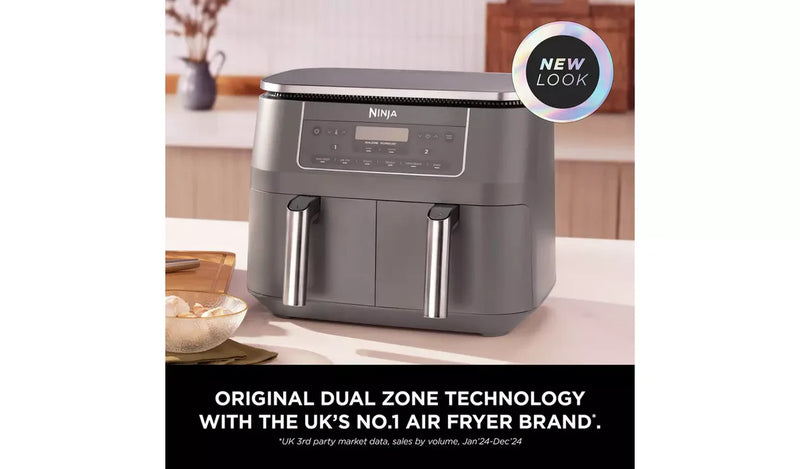 Load image into Gallery viewer, Ninja 6-in-1 Dual Airfryer 7.6L | Gunmetal Grey | DZ300UK

