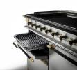 Load image into Gallery viewer, Rangemaster Elise 110 Dual Fuel Stainless Steel with Black / Antique Brass trim |  13639 ELS110DFFSS/BE
