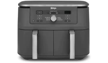 Ninja MAX 6-in-1 Dual Air Fryer | 9.5L | Gun Metal Grey | DZ400UK