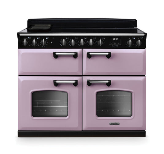 Rangemaster Classic Deluxe Bc 110 Induction Heather with Chrome Trim | CLDLB110EIPHTH/CM1