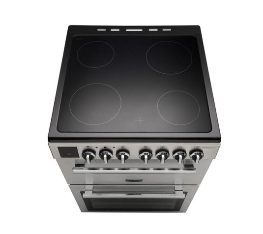 Rangemaster Professional+ 60cm | Ceramic | Stainless Steel with Chrome trim | 128180 | PROPL60ECSS/C