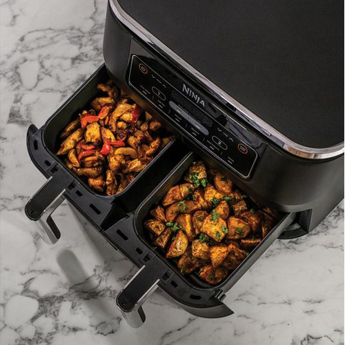 ninja dual zone air fryer top view
