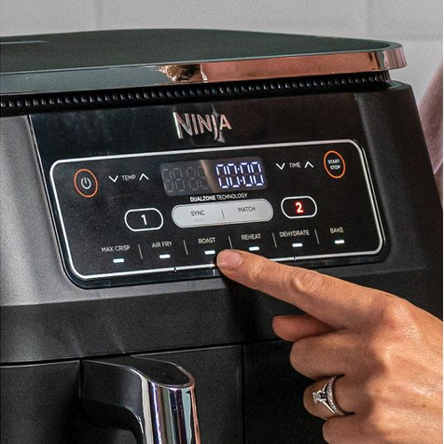 ninja dual zone air fryer control panel