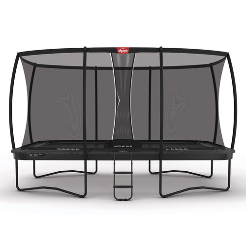Berg Ultim Elite Regular Trampoline | 500CM/ 16FT | Safety Net DLX XL | Grey | 32.45.95.31