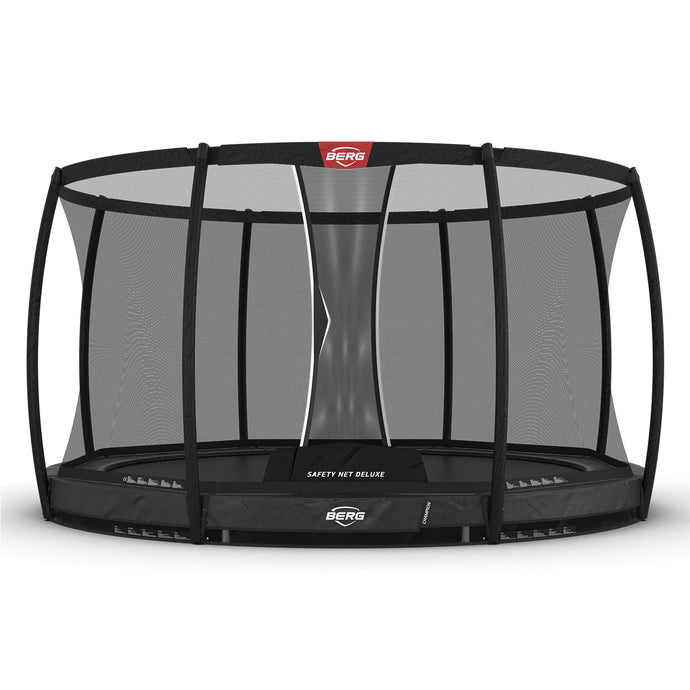 Berg Champion InGround Trampoline | 430CM/ 14FT | Safety Net Deluxe | Grey | 35.44.87.02