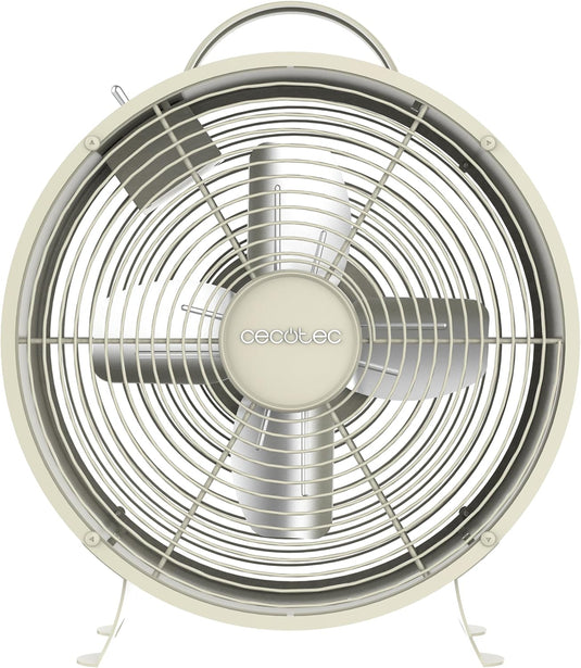Cecotec EnergySilence 400 Retro Style 8” Beige Desktop Fan | 25W | Beige | 264181