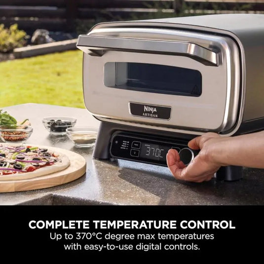 Ninja Artisan Electric Outdoor Pizza Oven & Air Fryer | Grey | MO201UK