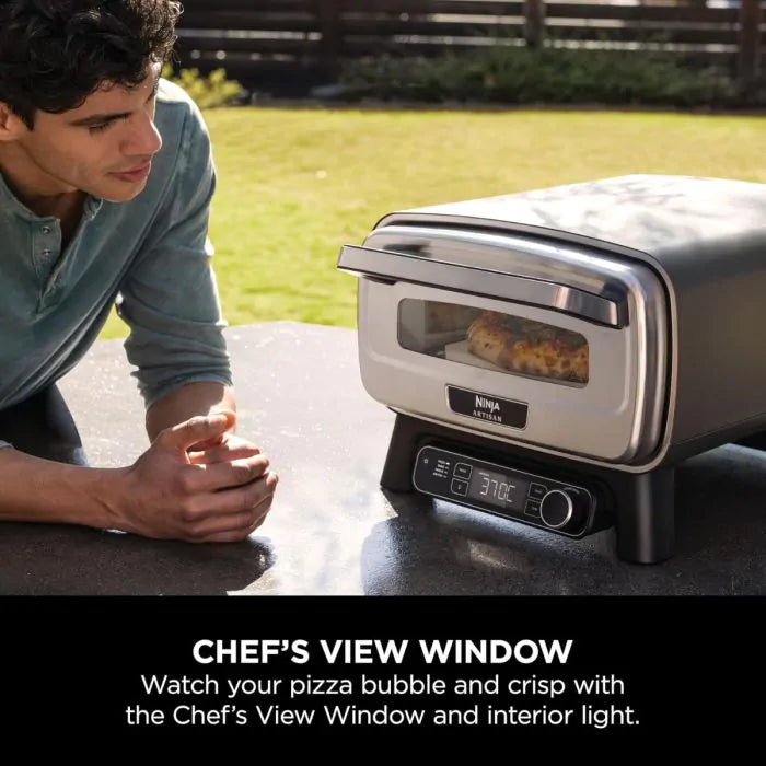 Load image into Gallery viewer, Ninja Artisan Electric Outdoor Pizza Oven &amp; Air Fryer | Grey | MO201UK
