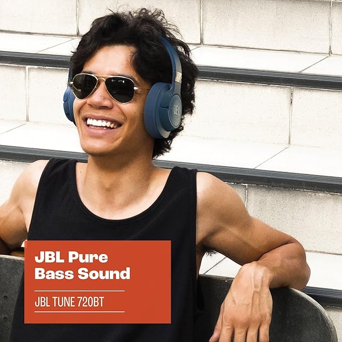 Załaduj obraz do przeglądarki galerii, JBL Tune 720BT Wireless Over-Ear Headphones | Purple | JBLT720BTPUR
