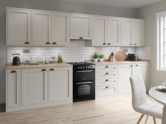 Rangemaster Classic 60cm | Gas | Black & Chrome | 128060 | CLA60NGFBL/C