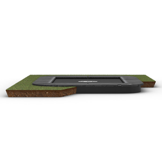 Berg Ultim Champion Flatground Trampoline | 200CM/ 7FT | Grey | 32.31.11.30