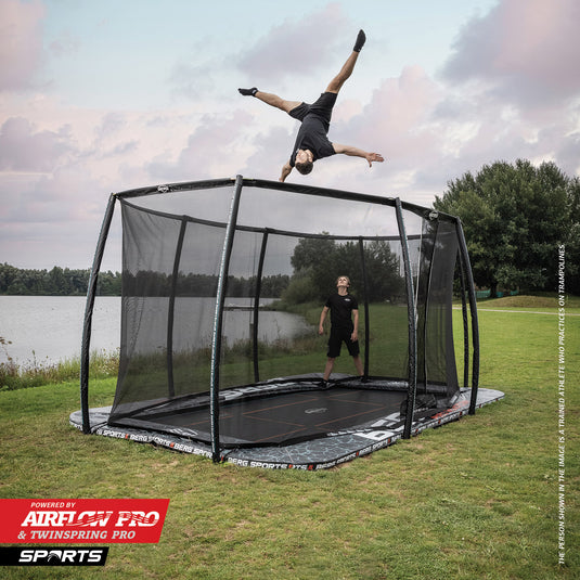 Berg Ultim Pro Bouncer FlatGround Trampoline | 500CM/ 16FT | Safety Net XL | 32.51.95.30