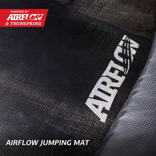 Berg Ultim Champion FlatGround ECO Trampoline | 410CM/ 13FT | Safety Net DLX XL | Green | 32.31.94.10