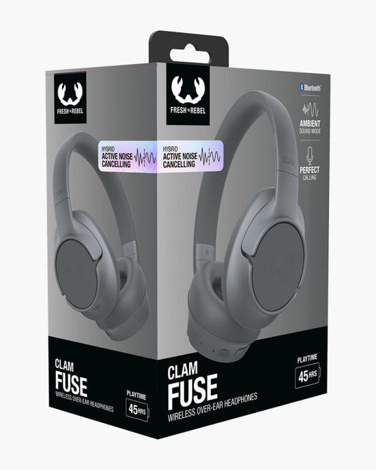 Clam Fuse Hybrid ANC Headphone | Storm Grey | 806967