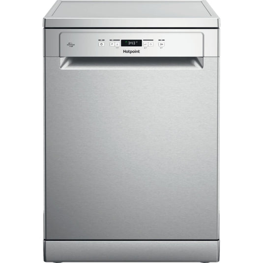 Hotpoint DishWashing Machine, 14 Place 8.9L Digital Display Auto Prog Rapid Wash  | Inox | HP2FFC14BN6XUK