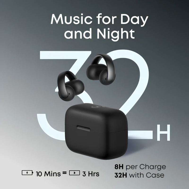 Załaduj obraz do przeglądarki galerii, Soundcore AeroClip Ear Buds | Black | A3388G11
