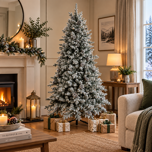 Frosted Dorchester Pine Christmas Tree | 7.5ft/2.2m | 252058