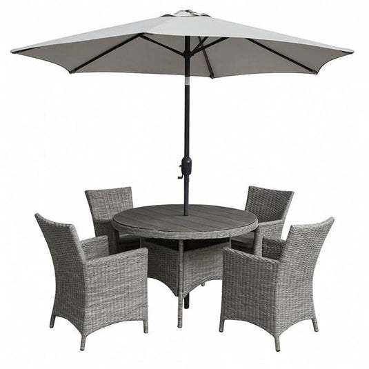 Parma Premium 4-Seater Round Dining Set | 301652
