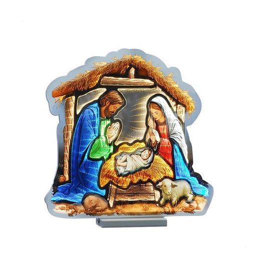 Festive Nativity Scene Infinity Mirror Light | 40cm | 302205