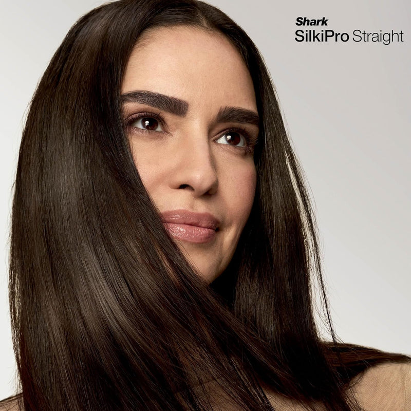 Завантажте зображення в засіб перегляду галереї, Shark SilkiPro Straight Hair Straightener + Dryer in One Tool with Heat-Resistant Storage Case | Rose Petal | HT401UKPK
