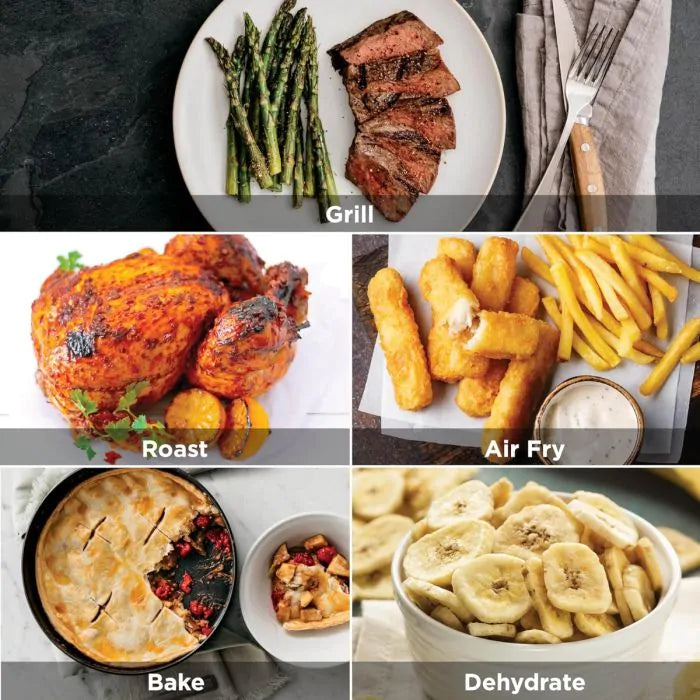 Załaduj obraz do przeglądarki galerii, Ninja 5-in-1 Grill &amp;Air Fryer | 5.7L | Black &amp; Silver | EG351UK
