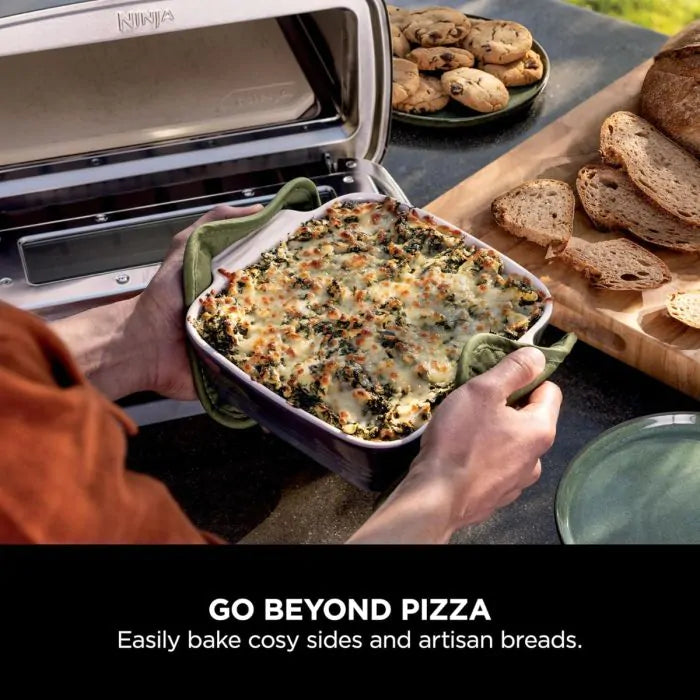 Load image into Gallery viewer, Ninja Artisan Electric Outdoor Pizza Oven &amp; Air Fryer | Grey | MO201UK
