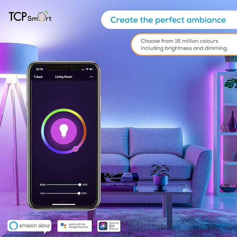 Load image into Gallery viewer, TCP Smart Strip Light RGBW | WiFi Control | IP20 5M UK | TCPSTRIP5MTR
