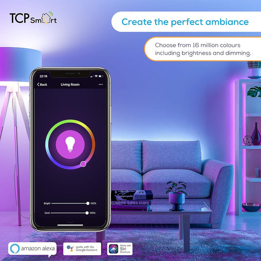 TCP Smart Strip Light RGBW | WiFi Control | IP20 5M UK | TCPSTRIP5MTR