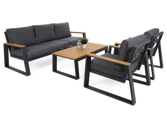 Rimini Garden Furniture Set | Dark Grey | 340378