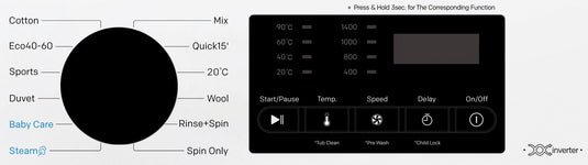 Powerpoint Washing Machine | 10KG | 1400 Spin | White | P351410SKW-A