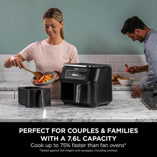 Ninja Foodi 4-in-1 Dual Zone Air Fryer | 7.6L | AF200UK