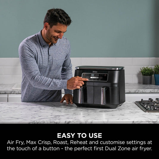 Ninja Foodi 4-in-1 Dual Zone Air Fryer | 7.6L | AF200UK