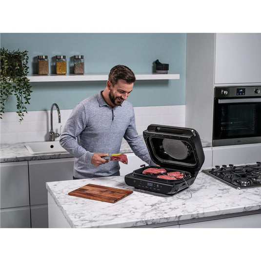 Ninja Foodi Health Grill and Air Fryer with Smart IQ | AG551UK