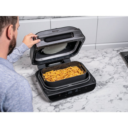 Ninja Foodi Health Grill and Air Fryer with Smart IQ | AG551UK