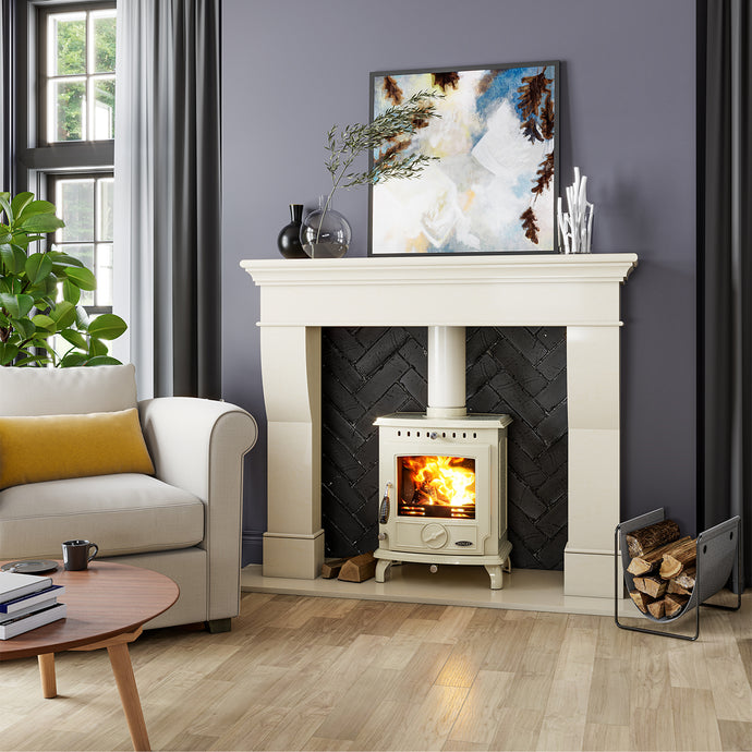 Henley Aran 5KW Eco Multi Fuel | Enamel Cream | ST438