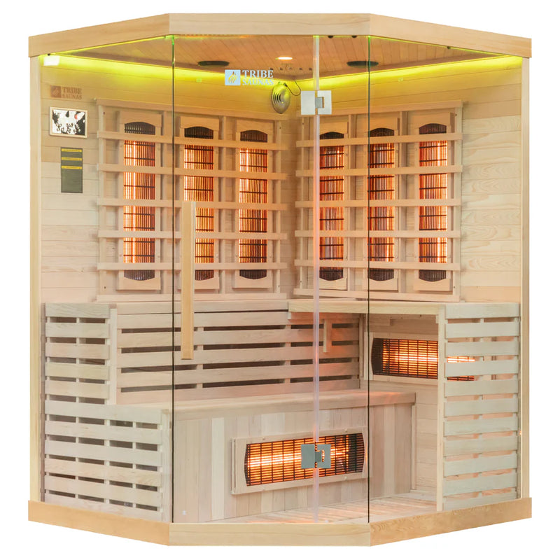 Załaduj obraz do przeglądarki galerii, Tribe Saunas Athens 3 Corner Infrared Sauna
