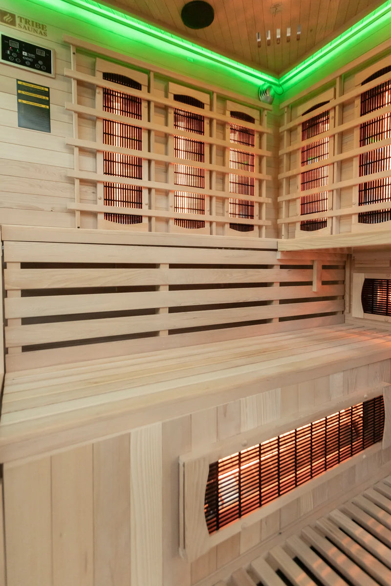 Załaduj obraz do przeglądarki galerii, Tribe Saunas Athens 3 Corner Infrared Sauna
