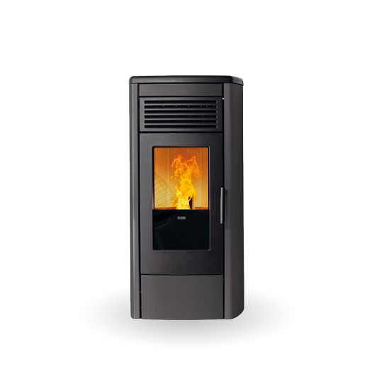 Klover Aura 80 Plus Wood Pellet Stove | 8.5KW | Matt Black | KLAP90MB