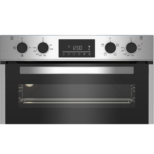 Beko 72cm Built Under Double Fan Oven Stainless Steel | BBTF26300X