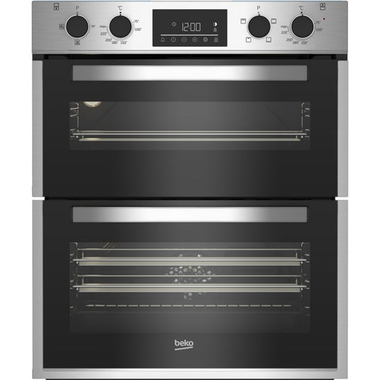Beko 72cm Built Under Double Fan Oven Stainless Steel | BBTF26300X