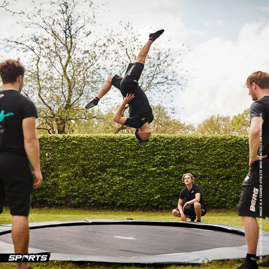 Berg Elite Flatground Trampoline | 430CM/ 14FT | Grey | 38.34.03.01
